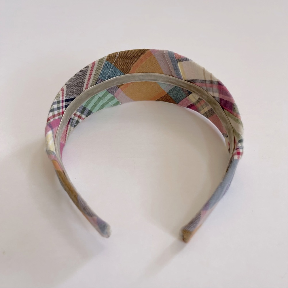 Nwot J. Crew Pastel Patchwork Pattern Headband - image 5